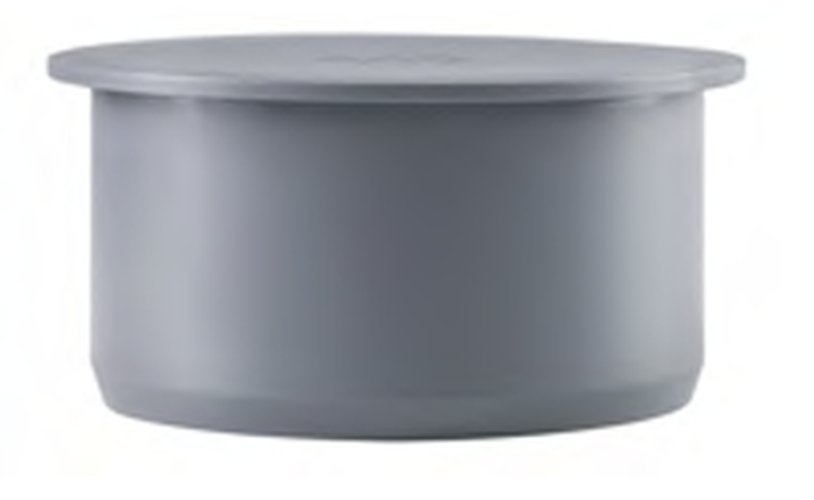 PVC plug dia 40 sanitary gray