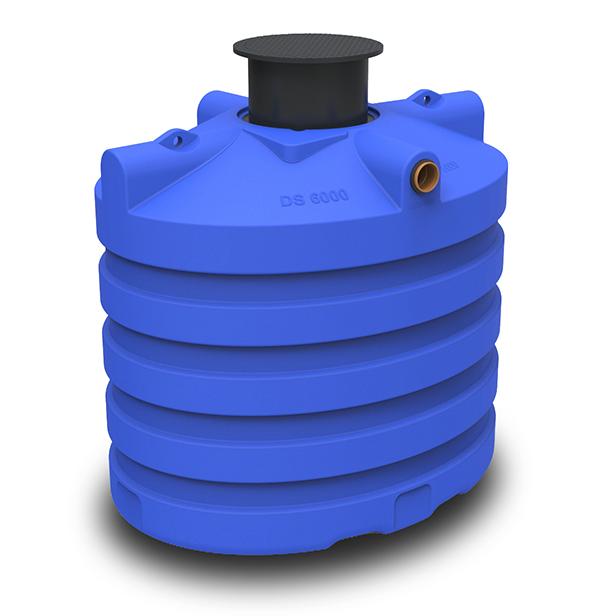 Fosse septique/eau de pluie 6000 L premium blue avec élévateur (235x180xH205) ovale 180kg