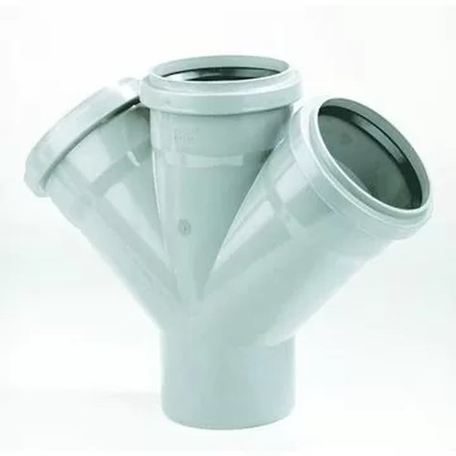 Pièce en T en PVC double dia 110 45° 3xM