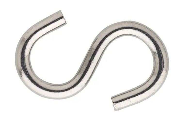S-haak nr 30 3mmx25 inox