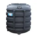 Zbiornik na szambo/wodę deszczową 1000 L TH budget czarny (120x104xH135) owalny 40 kg