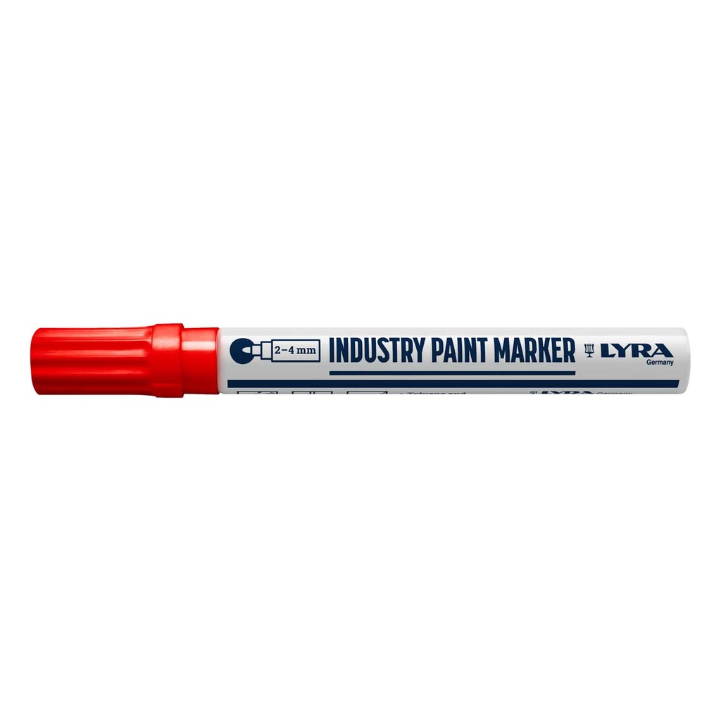 Lyra industry verfstift 1-4mm rood