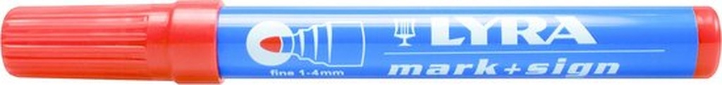 Marker alkoholowy lyra 1-4mm czerwony