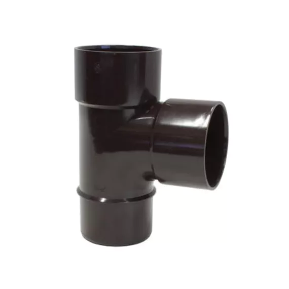 Trójnik PVC śr. 50 87° 2xMSp brązowy