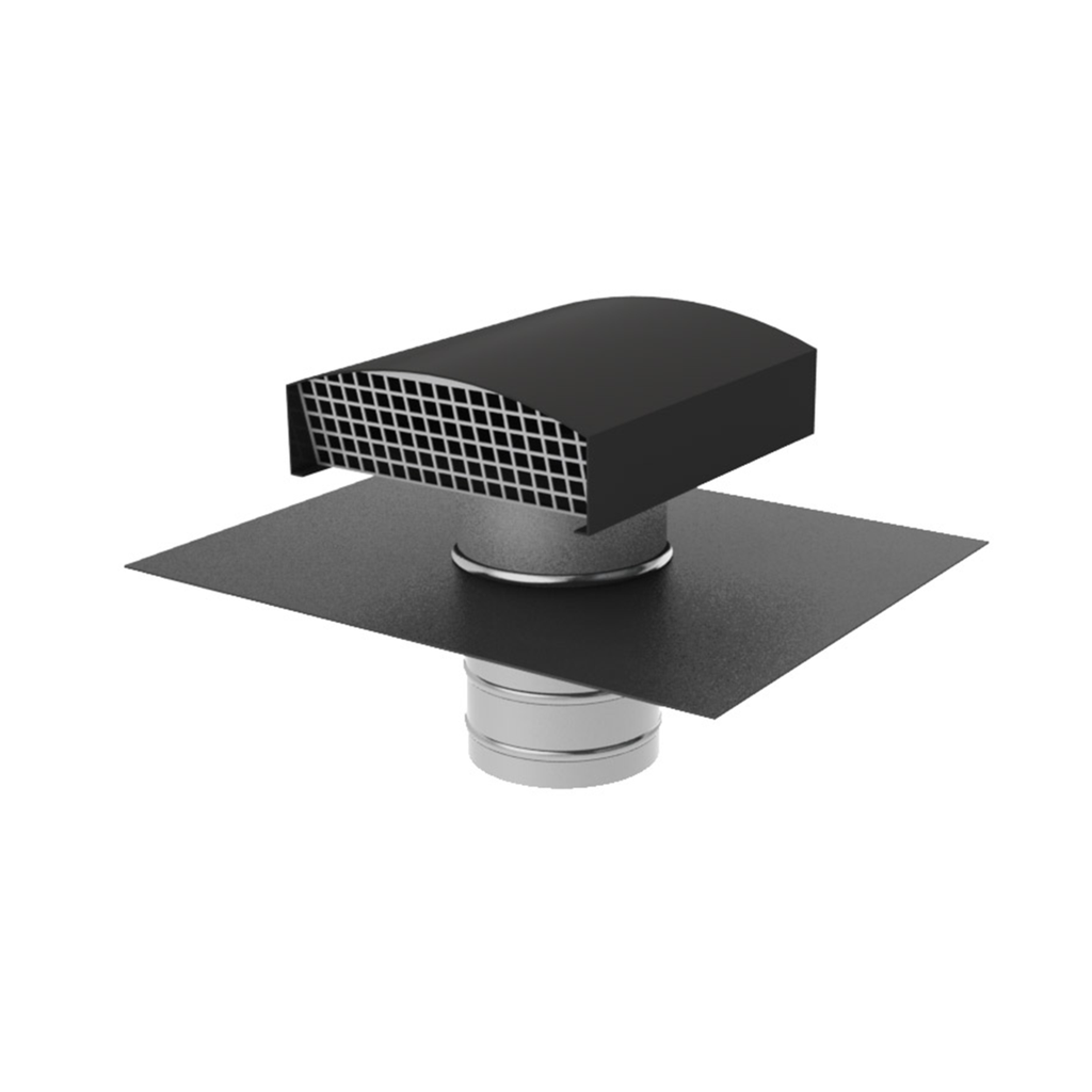 Ubbink Ubiflu 9 roof penetration 160mm anthracite (pitched roof) 423m³/h, 0120041