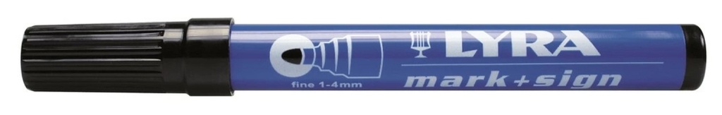 Alchohol marker lyra 1-4mm black