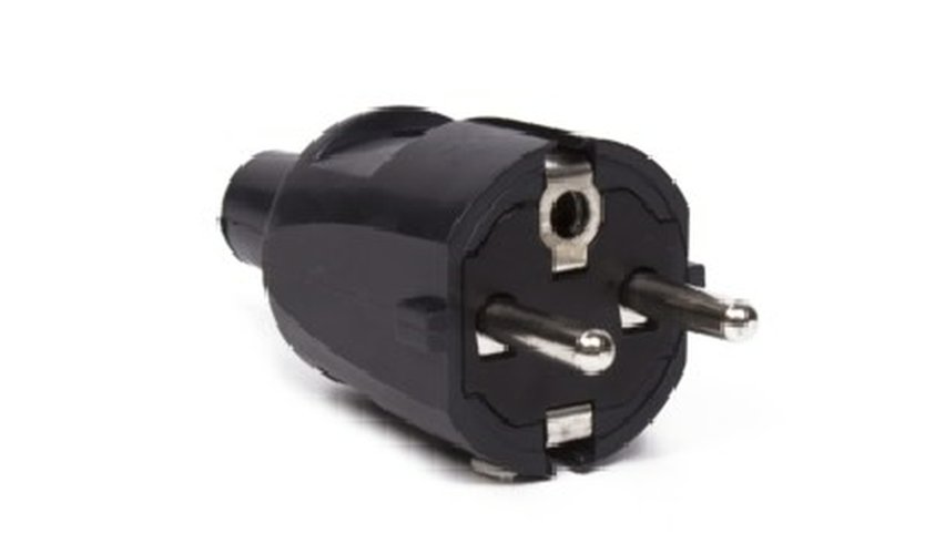 Stekker PVC RA zwart 