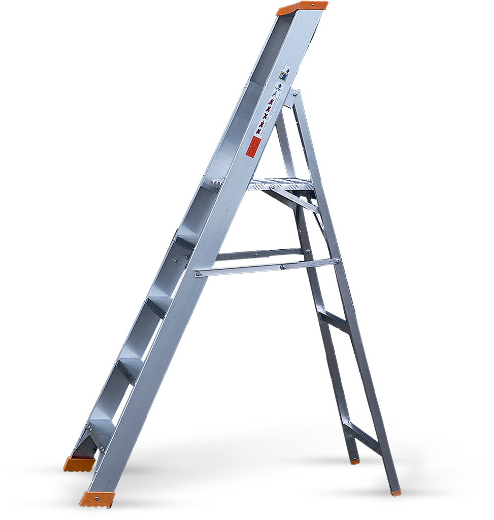 Stehleiter Petry 1 x 8 Sprossen (1,77-2,61m)
