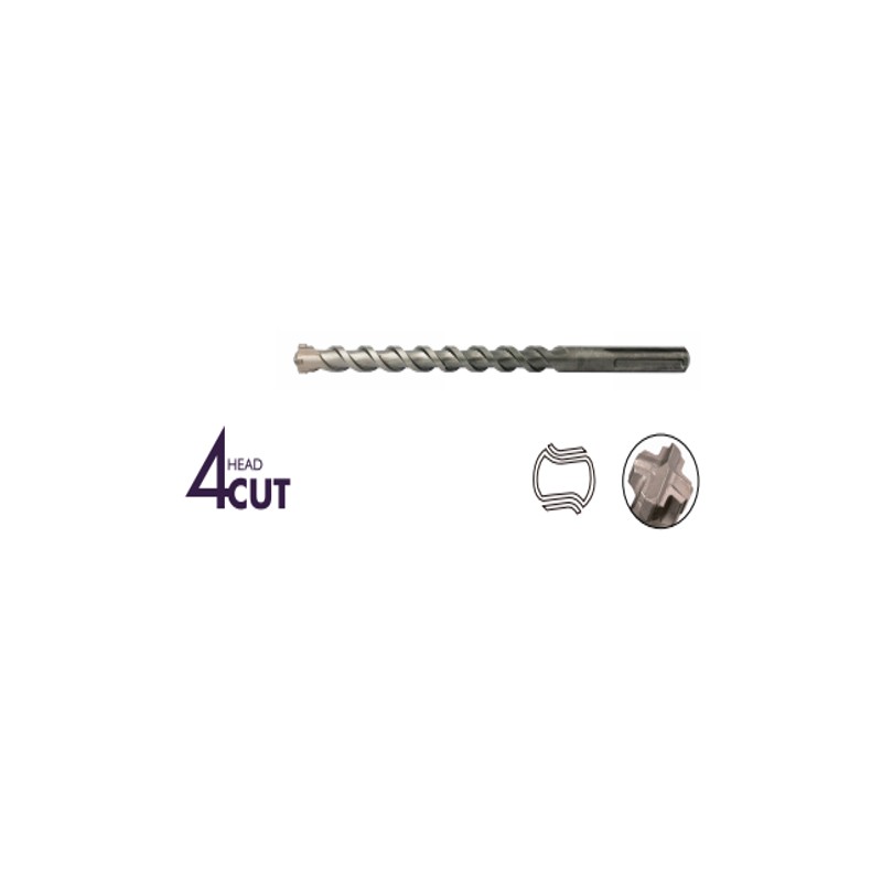 Utilvo SDS+ wiertło 4-punktowe 10x410mm