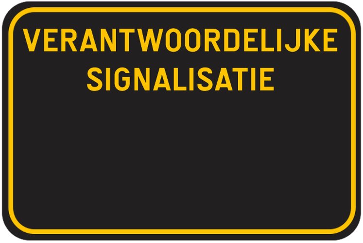 Verkeersbord T1 "verantwoordelijke signalisatie" SB250 600/400