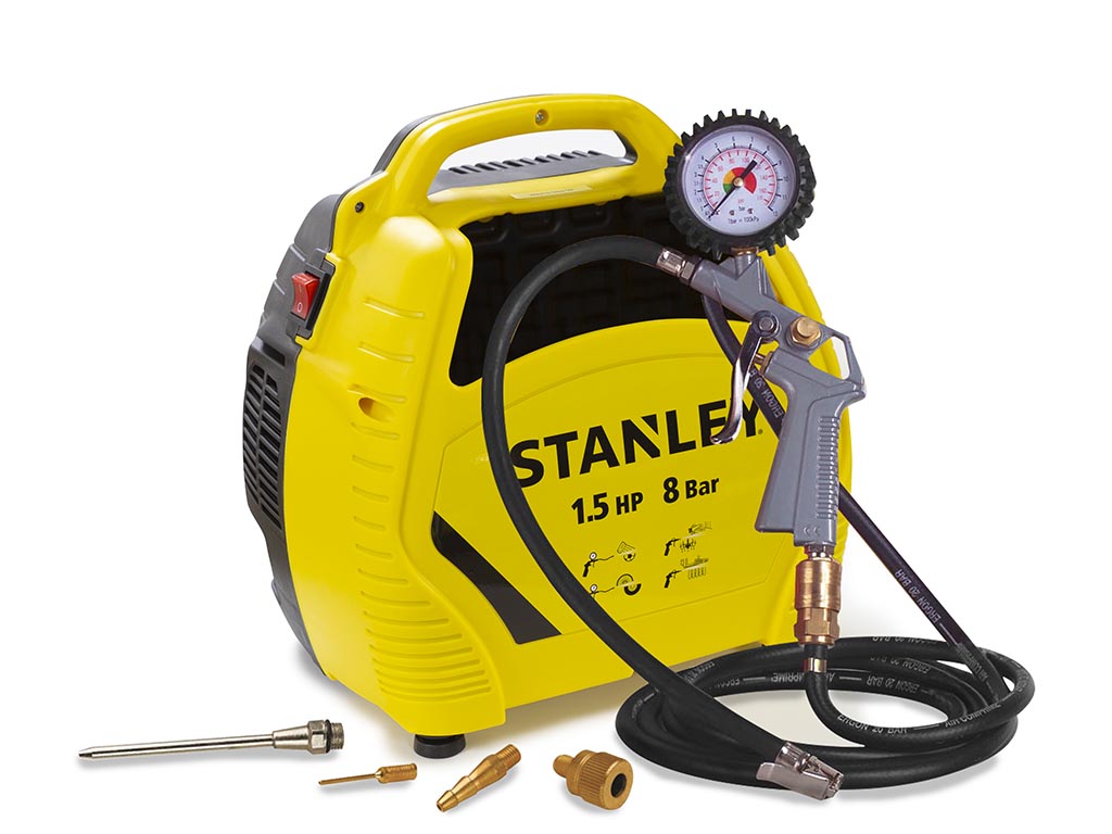 Kompresor Stanley bez oleju 1,5HP/6l/8bar