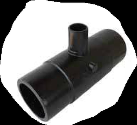 PE pression soudure miroir rouge pièce en T dia 200/160mm 90° SDR11 PN16