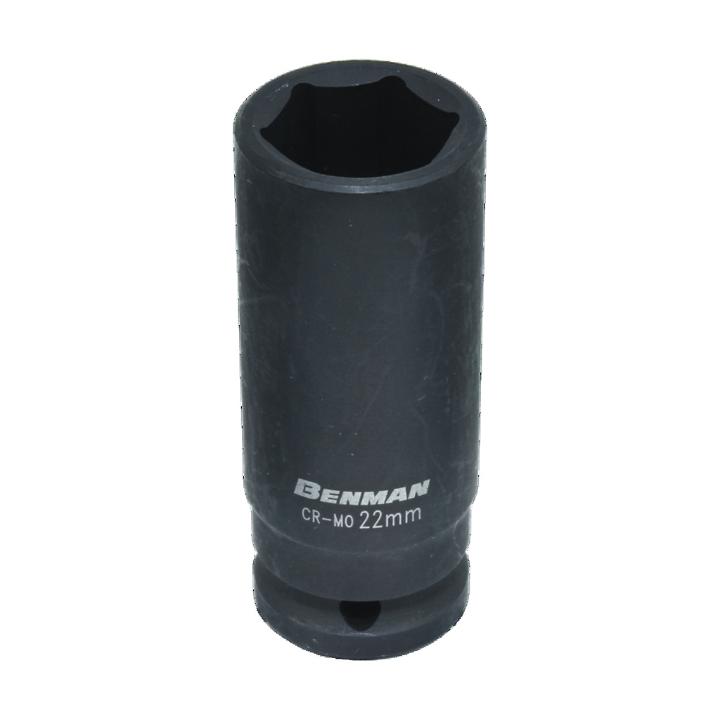 Impact Deep Socket, black, Benman 1/2" 78mml 24 mm 