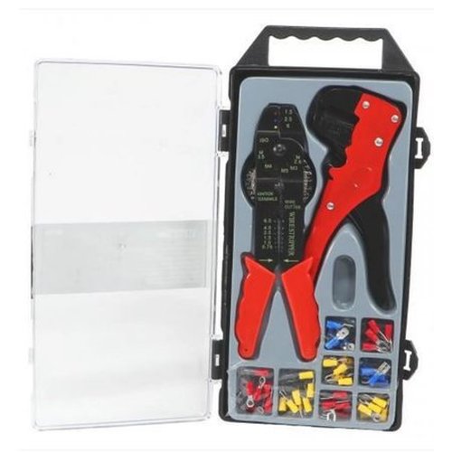 Crimping and dismantling pliers set