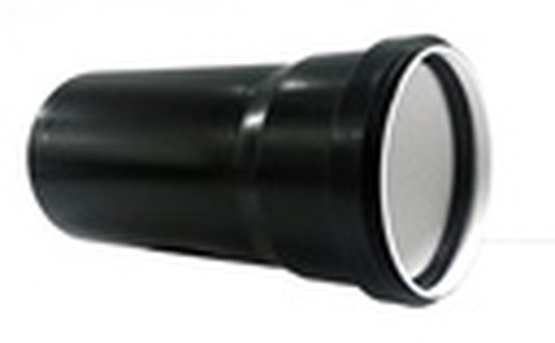 PP Rohr Sanitär dia 32x1.8 gepufft schwarz l=1m