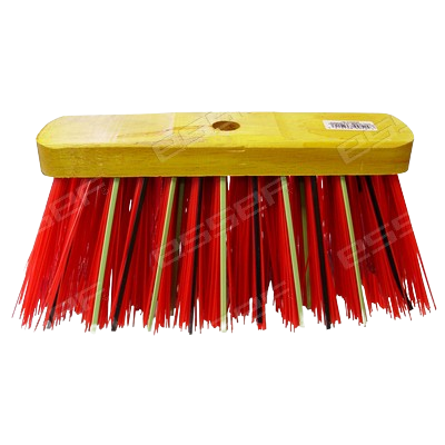 Street broom red pvc