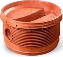 PP pit dia 800 2x400 bottom 180° red brown renoflow