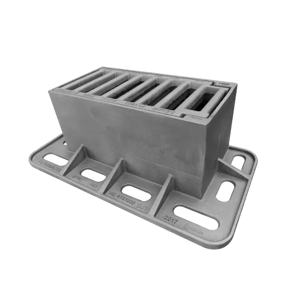 Żeliwna dysza kanalizacyjna B10 D400 VO=511x252mm H=240mm BENOR