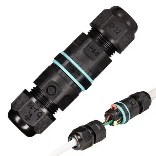 Złącze kablowe IP 68-83 mm czarne (wodoodporne)