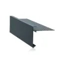 Aluminium Dachrand Standard 60x64mm schwarz strukturiert coatex l=2.5m