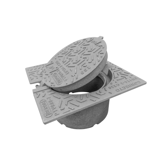 Deckel aus Gusseisen Ø 400 stora mit Epdm-Ring COPRO C250 (bor a400)