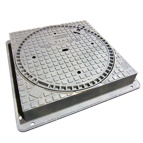 Gussfahrbahnabdeckung T108L D400 - VK D400 VO=700mm H=200mm nt-hinged COPRO