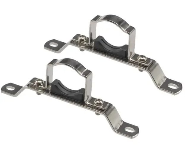 Einzelne Aufhängung für Verteiler Messing vernickelt 1" (2Stück/Satz)