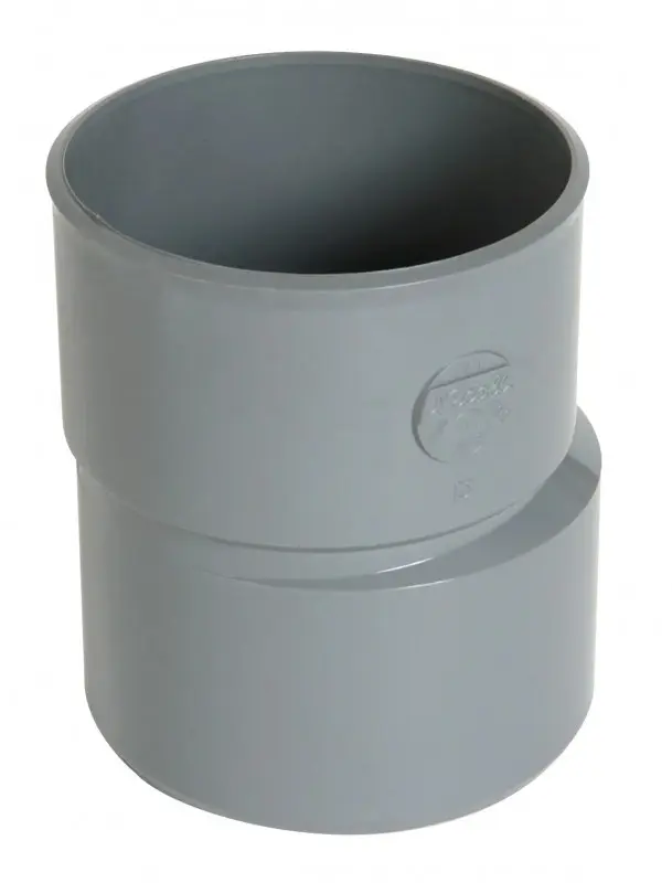 PVC verloopstuk lang 110/50 grijs 