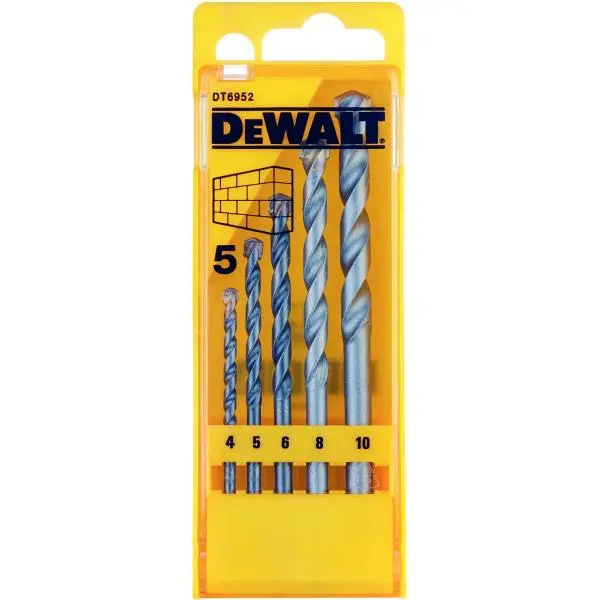 Cassette 5 -piece stone drill bits