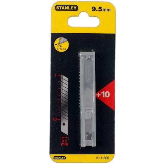 Stanley afbreekmesjes in dispenser 9mm 