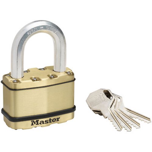 Cadenas laminé or 4 clés 64mm - anse 38mm