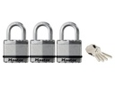 Cadenas Gris laminé 4 clés 45mm - 24mm anse