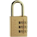 Combinatiehangslot Goud 30mm - 19mm beugel 