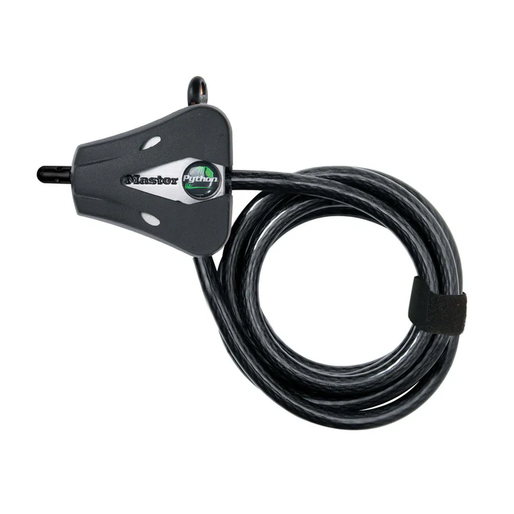 Bicycle lock with keys and adjustable locking cord 1.8m x 5mm