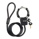 U-shape U-lock Black 210mm x 110mm 16mm thick + cable 1.2m