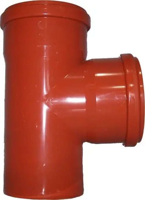 PVC T-stuk dia 315 87° 2xMSp RB benor SN4  