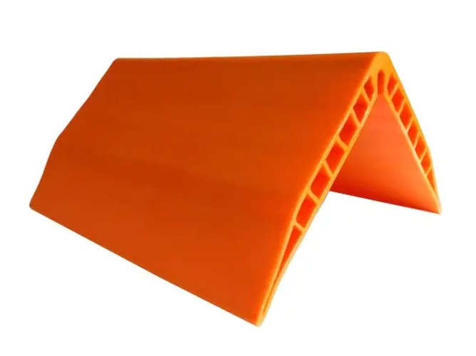 PE Hoekbeschermer oranje 12 ribs 2000mm