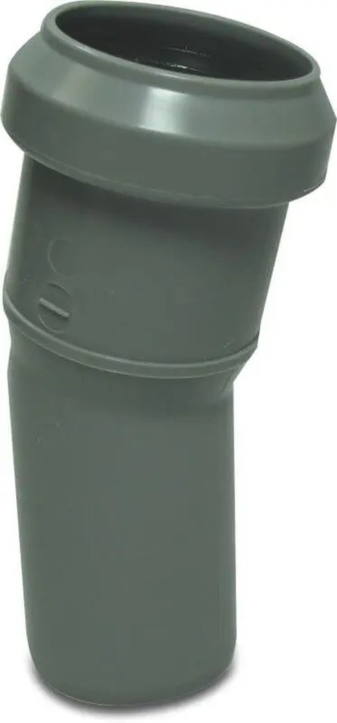 PP-Bogen Kanalrohr Ø 125mm 15° Msp grau benor SN8