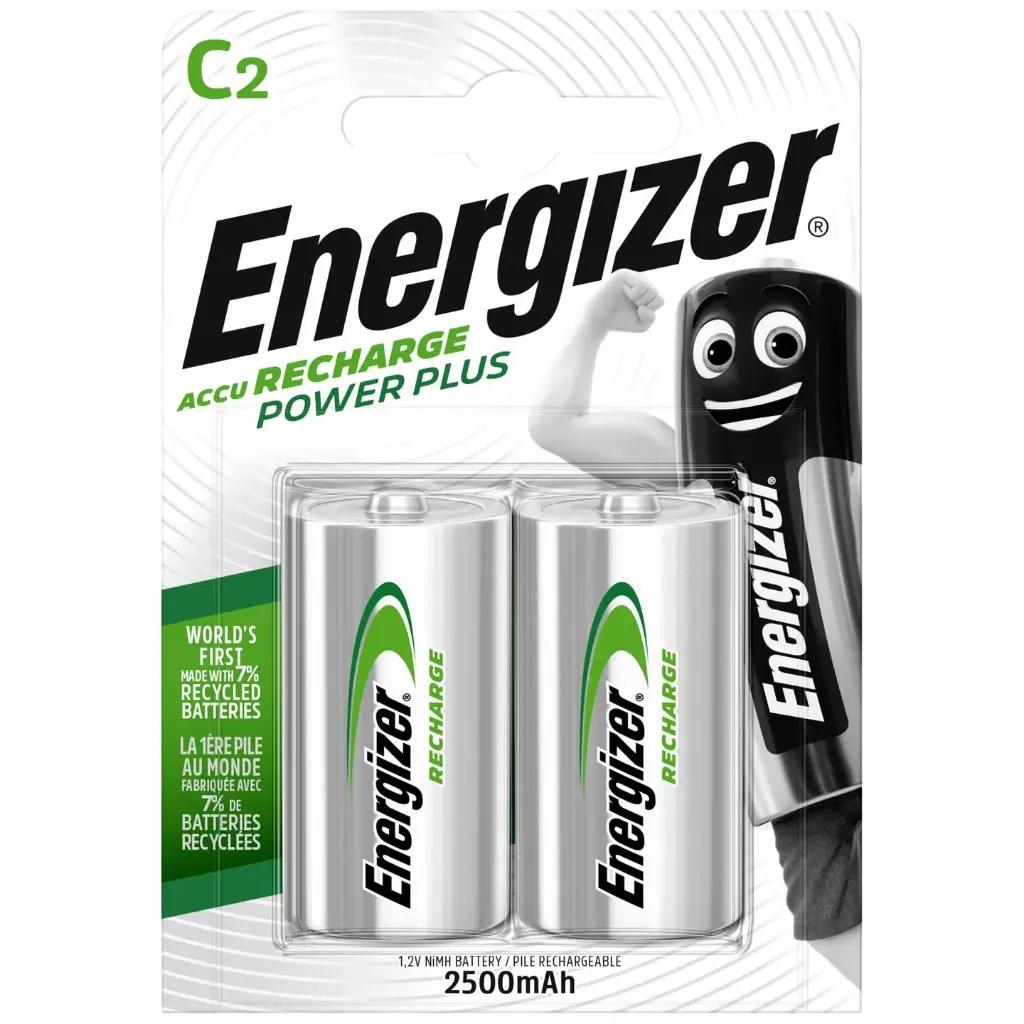Battery energiser rechargeb C 2500 MAH 2pcs