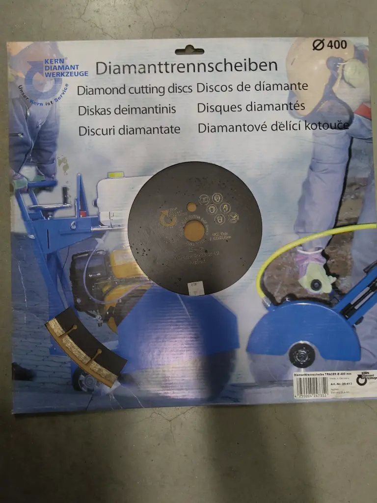 Diamantschijf kern dia 400x25.4 abrasieve materialen