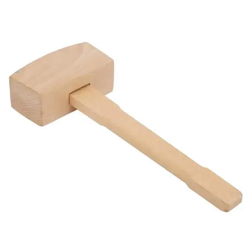 [5950] Rectangular wooden hammer