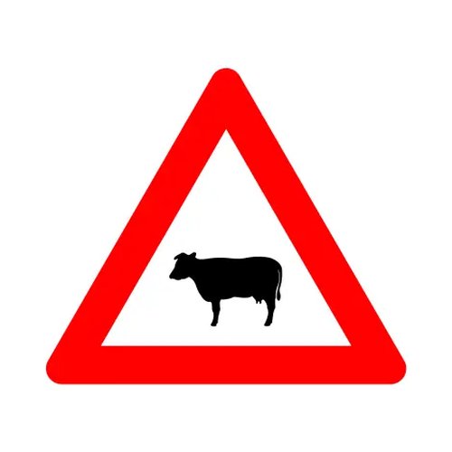 [A29] Straßenschild A29 Viehübergang SB250 Z700 HI WZ