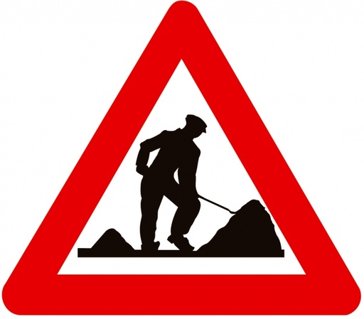 [A31 KLEIN] Verkeersbord T2 A31 Werken SB250 D400 HI WZ