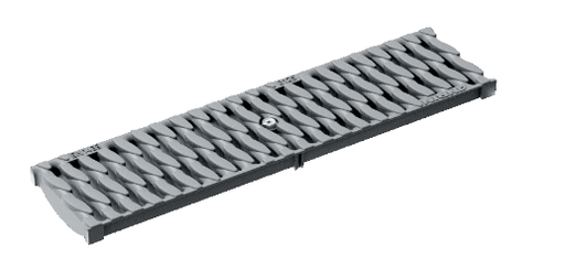 [ANR01004140] ANRIN KC 100 caillebotis pvc 12.5T 0.5m KLB gris