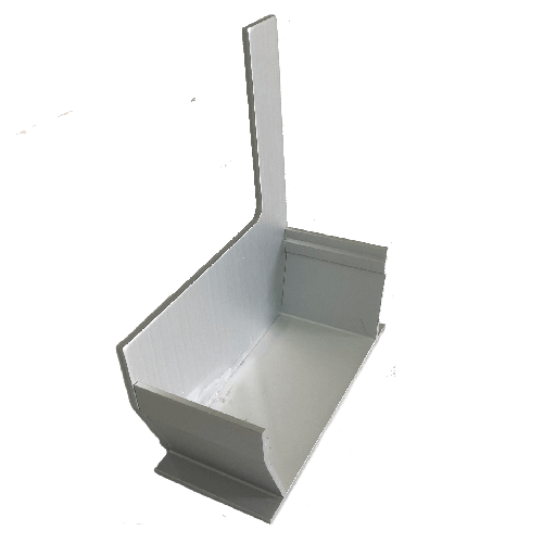 [ARDRAINSLA] Aluminium-Ablaufrinne mit seitlichem Schlitz 2 cm Anschlag links