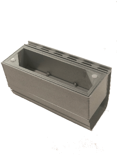 [ARDRAINTLSA] Aluminium-Ablaufrinne mit seitlichem Schlitz 2cm Aufsichtsluke Standard