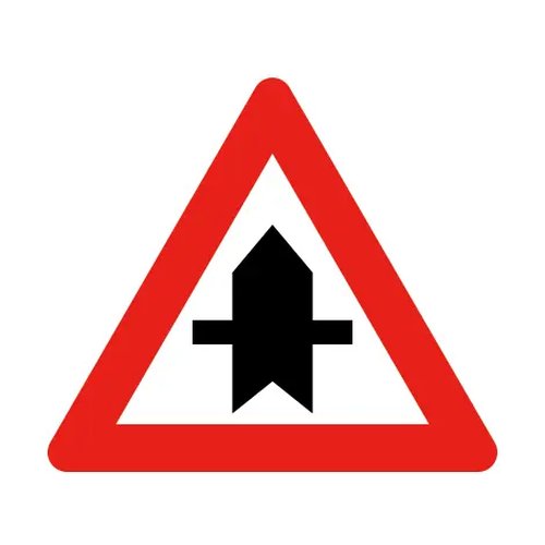 [B15A] Panneau de signalisation B15A T250 (petit) priorité intersection rouge/gris