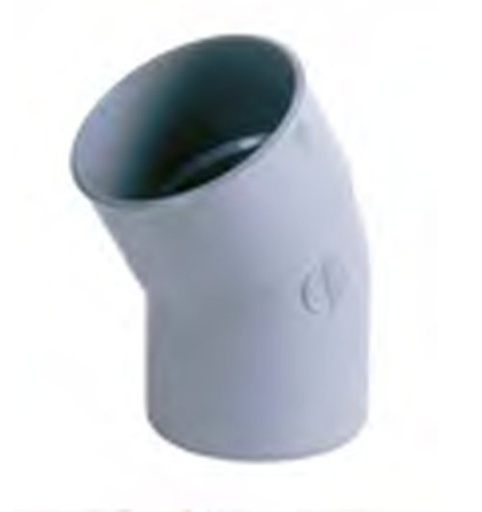 [BS753] PVC bend dia 75 30° MSp gray