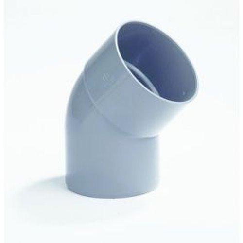 [BS754] Kolanko PVC śr. 75 45° MSp benor szary