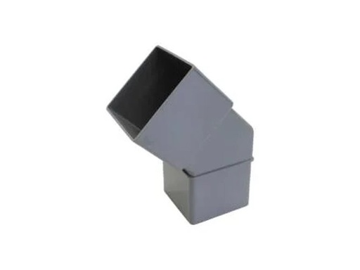 [BV1004G] PVC-Bogen Ø 100 45° quadratisch grau